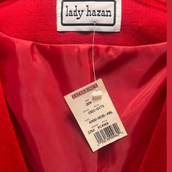 Lady Hazan. Vintage with Tags. Size 20W. Poly Rayon. USA. Machine Wash. DD - Picture 7 of 7